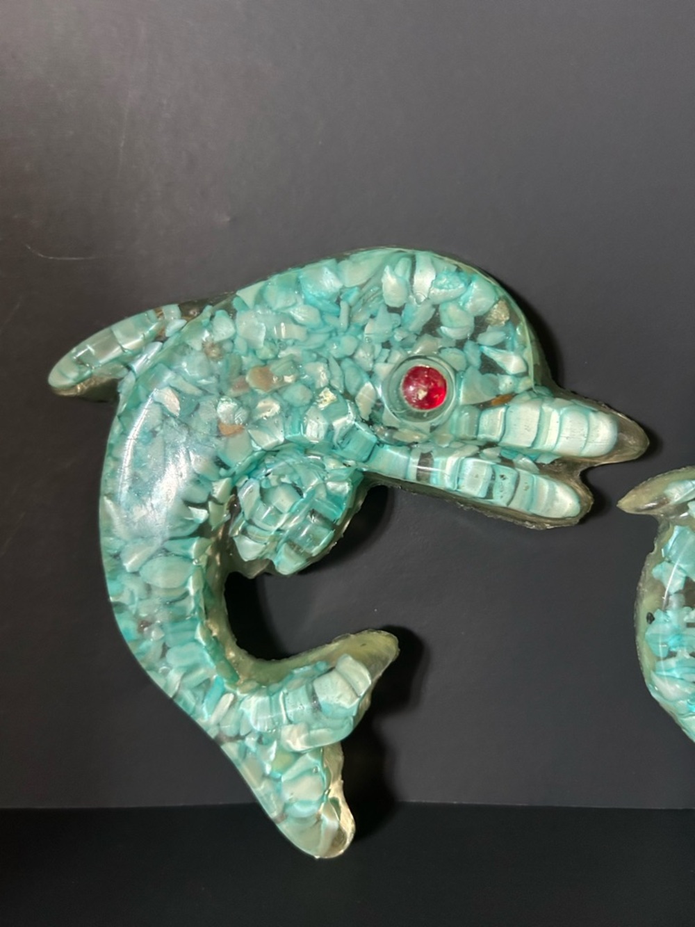 Vintage Lucite Dolphin Wall Art - Set of 3 - Picture 6 of 10